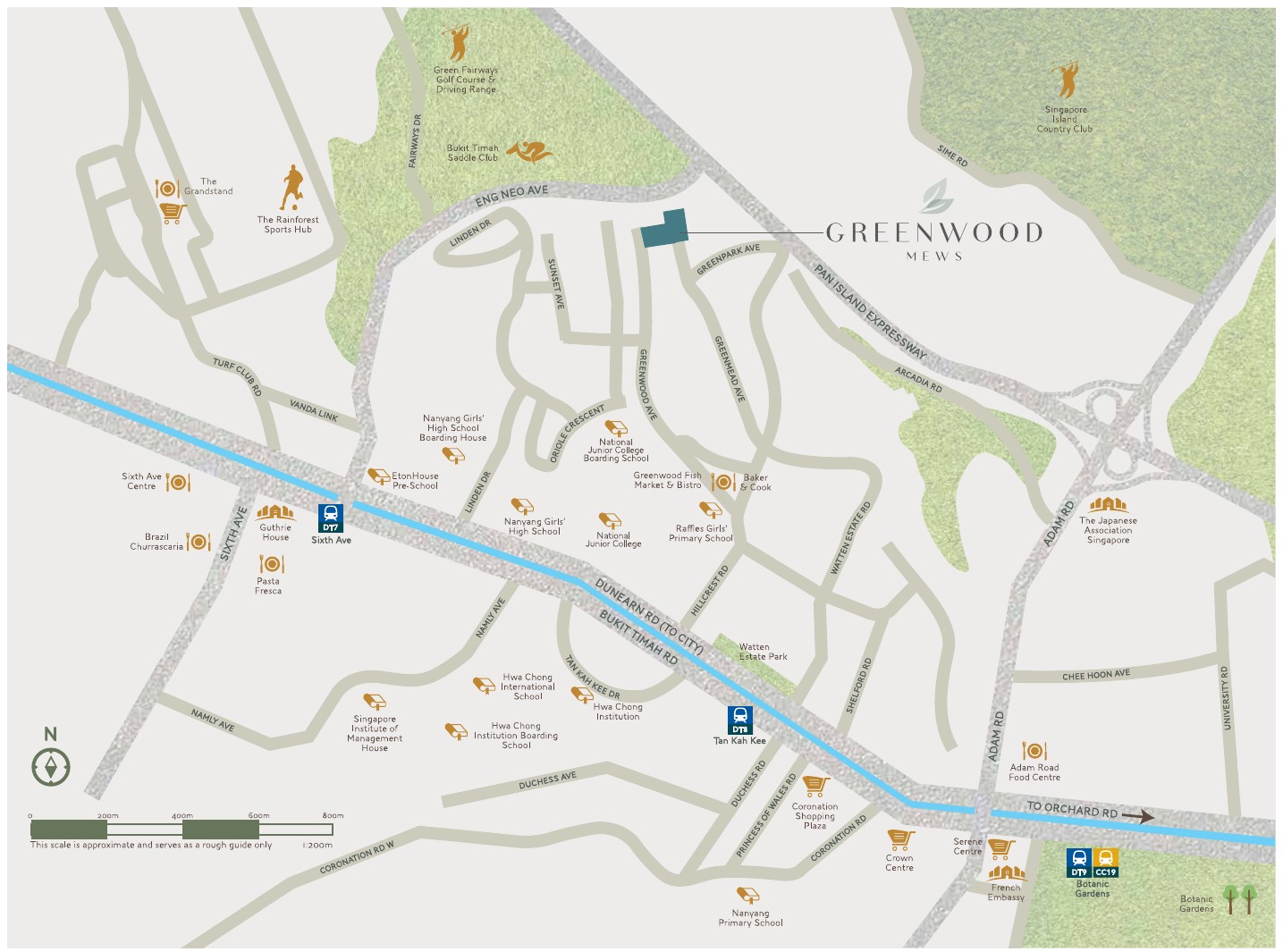Greenwood Mews location map
